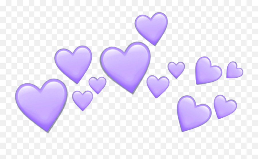 Purple Hearts Heart Purpleheart Crown - Pink Heart Emoji Transparent,Purple Heart Emoji Transparent