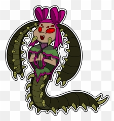 Cute Centipede Girl I Dunno - Cute Centipede Emoji,Centipede Emoji