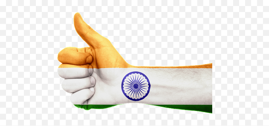 Thumbs - Indian Flag Hand Png Emoji,Korean Finger Heart Emoji