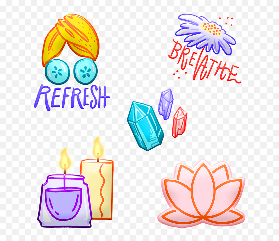 Spa Stones Lavender - Clip Art Emoji,Bubble Bath Emoji
