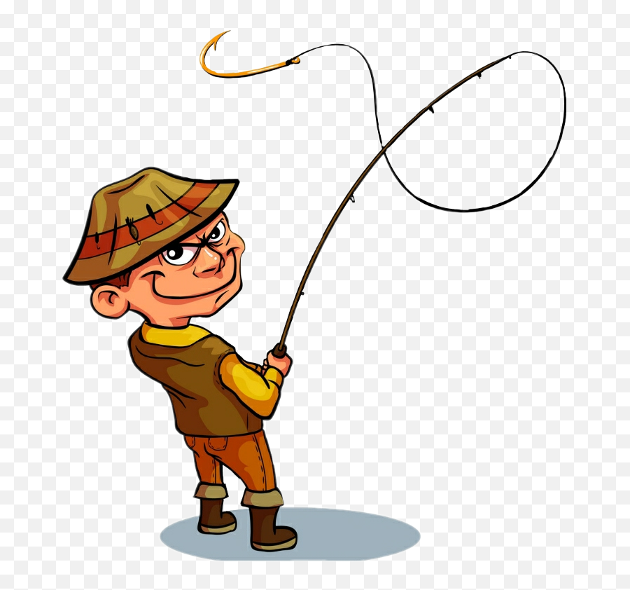 Sticker - Pescador Dibujo A Color Emoji,Fisherman Emoji