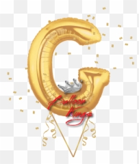 Gold Letter G - Letter G In A Balloon Transparent Emoji,Horseshoe Emoji