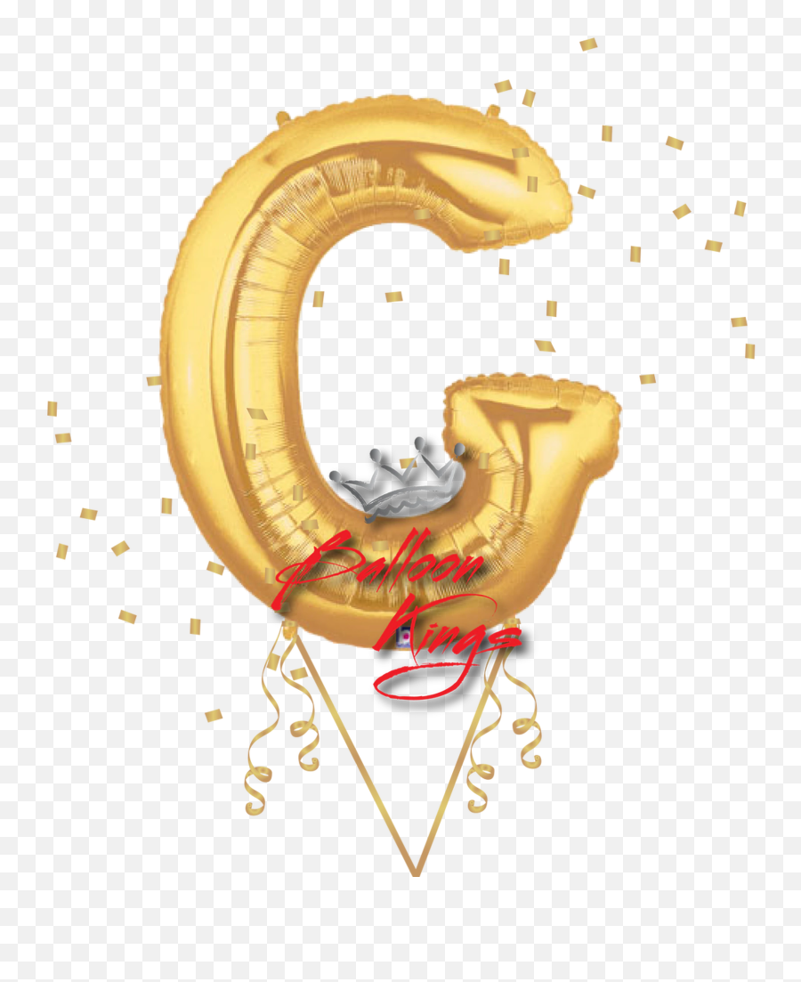 Gold Letter G - Letter G In A Balloon Transparent Emoji,Horseshoe Emoji
