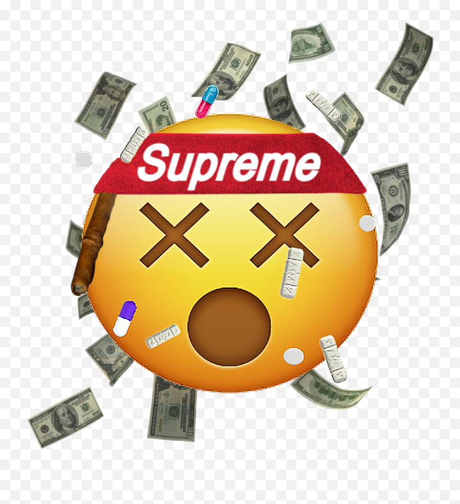 Transparent Supreme Emoji Transparent Png Clipart Free - Money Rain Gif Png,New York Emoji