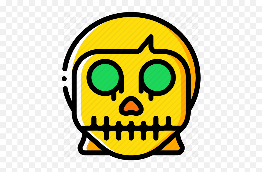 Creepy Emojis Halloween Horror - Creepy Scary Emojis,Boy And Skull Emoji