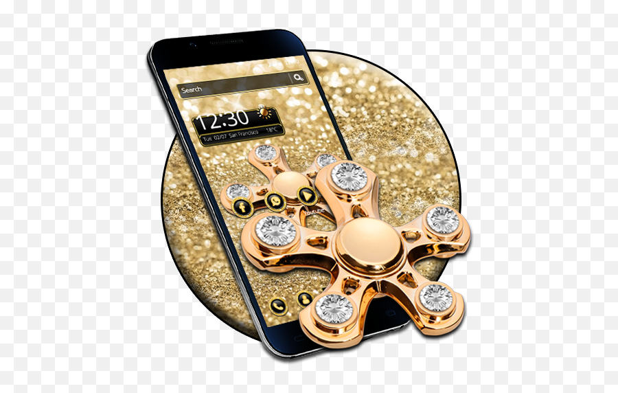Glitter Animated Fidget Spinner Theme Amazoncouk - Smartphone Emoji,Emoji Fidget Spinner
