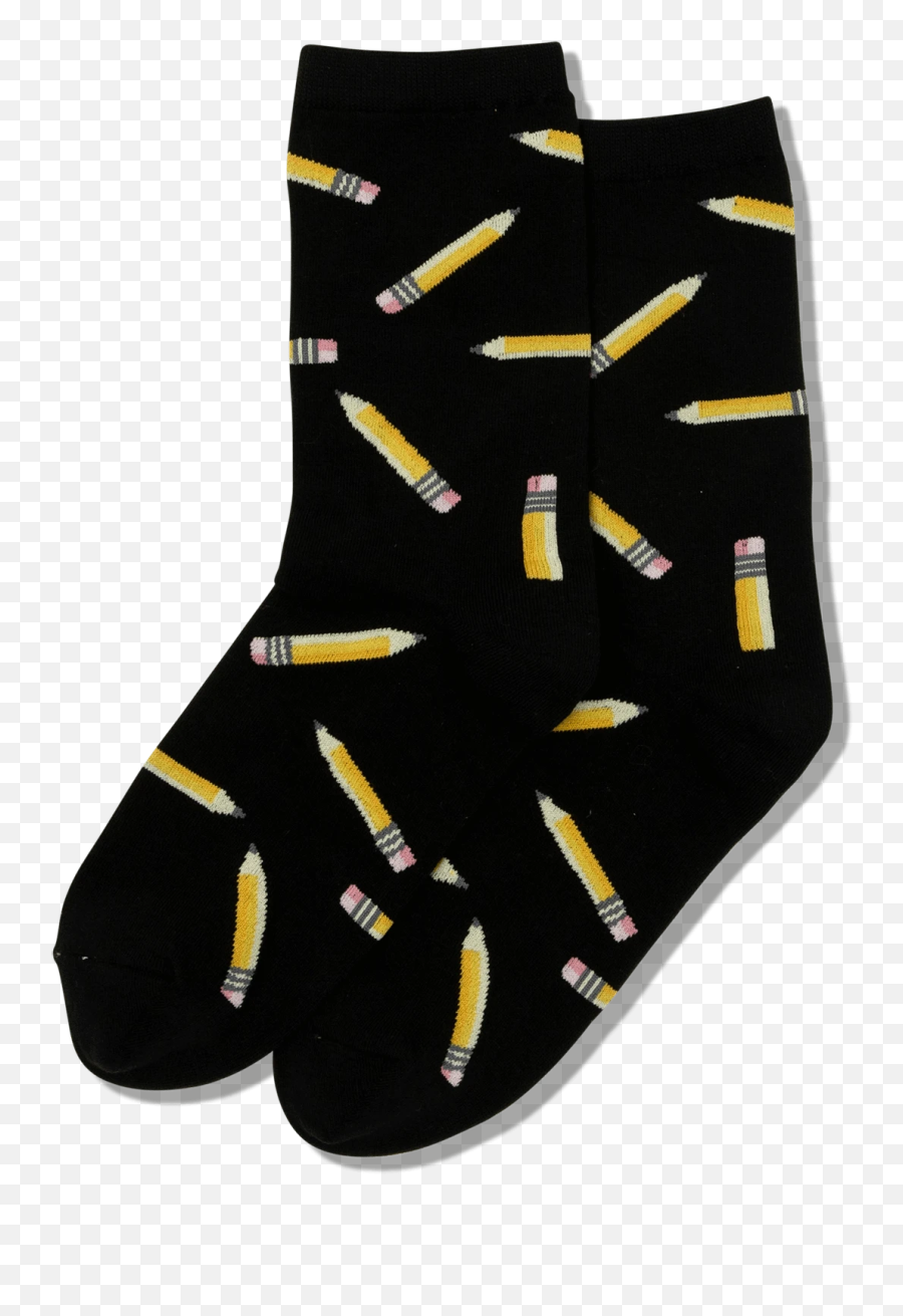 Womenu0027s Pencils Crew Socks U2013 Hotsox - Sock Emoji,Emoji Pencils