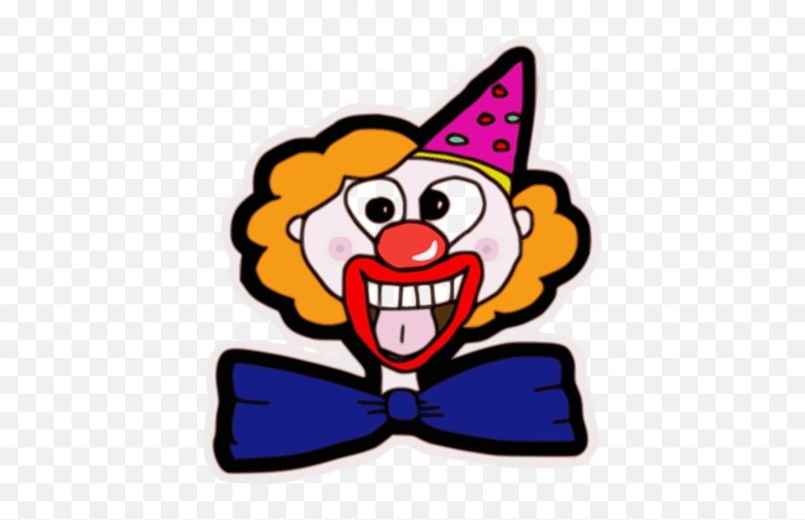 Happy Clown Face Vector Image - Clown Faces Png Emoji,Flower Emoticons