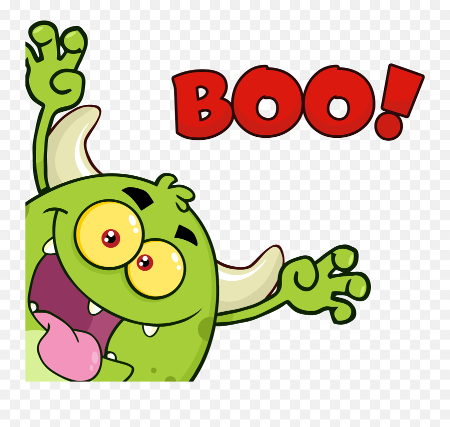 Monster Cartoon Vector Emoji,Boo Emoji