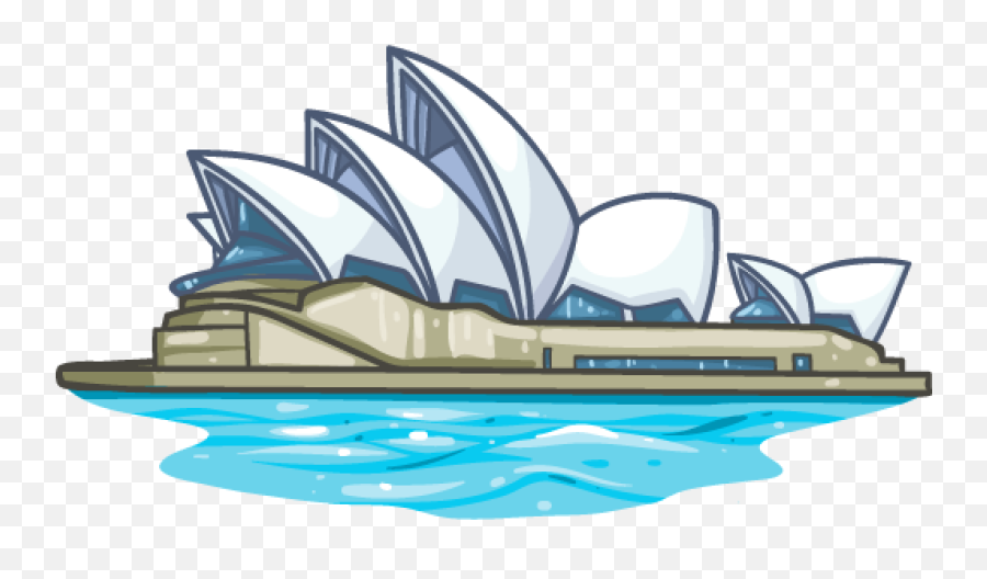 Clipart Sydney Opera House - Australia Opera House Clipart Emoji,Opera Emoji