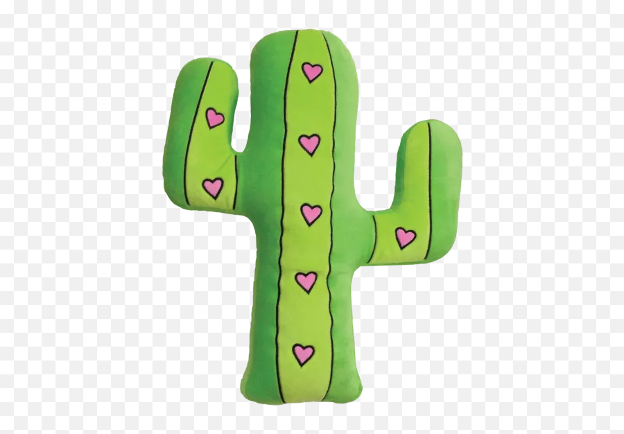Cactus Embroidered Pillow - Cactus Shaped Cushions Emoji,Cactus Emoji