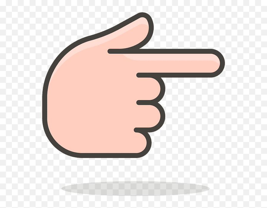 Backhand Index Pointing Right Emoji - Clip Art,Emoji Hand Pointing Right