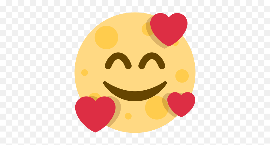 Smiling Face With Three Hearts - Twemoji Smiling With 3 Hearts,Moon Emojis In Order
