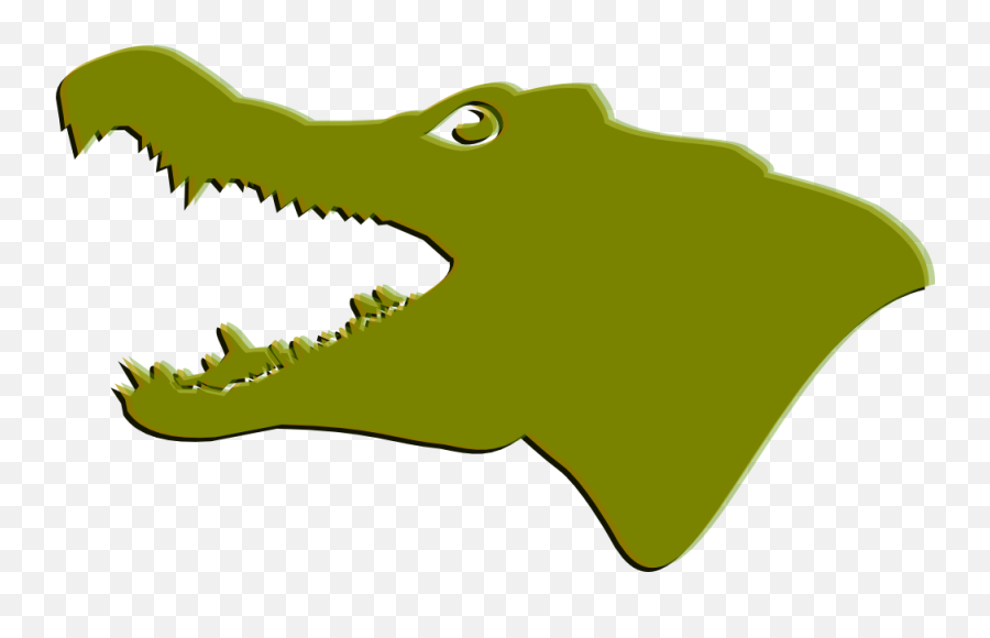 Footprints Clipart Crocodile - Free Black And White Alligator Head Emoji,Alligator Emoji