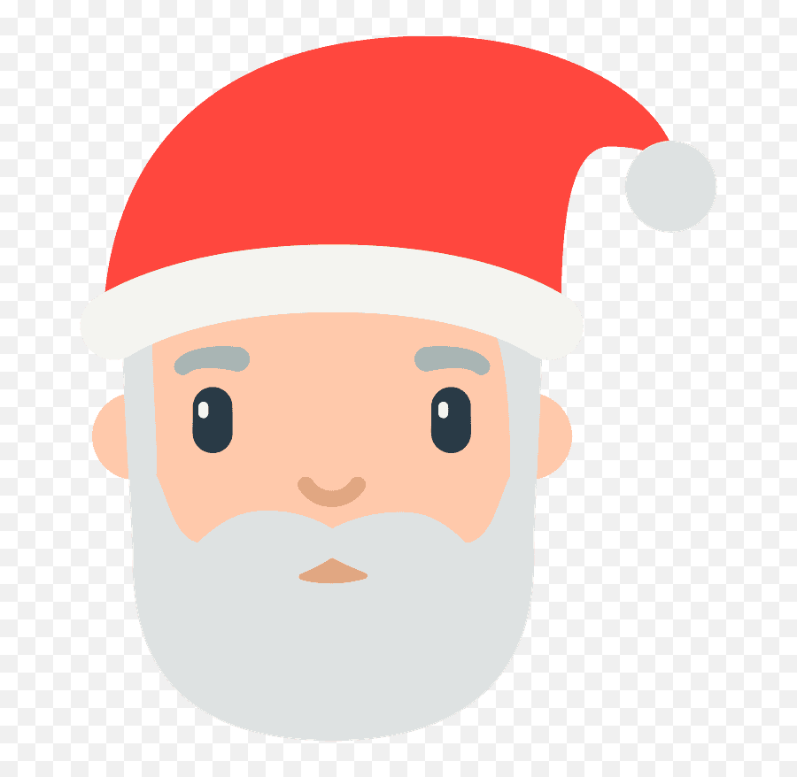 Santa Claus Emoji Clipart Free Download Transparent Png - Iphone Santa Emoji Png,Holiday Emojis
