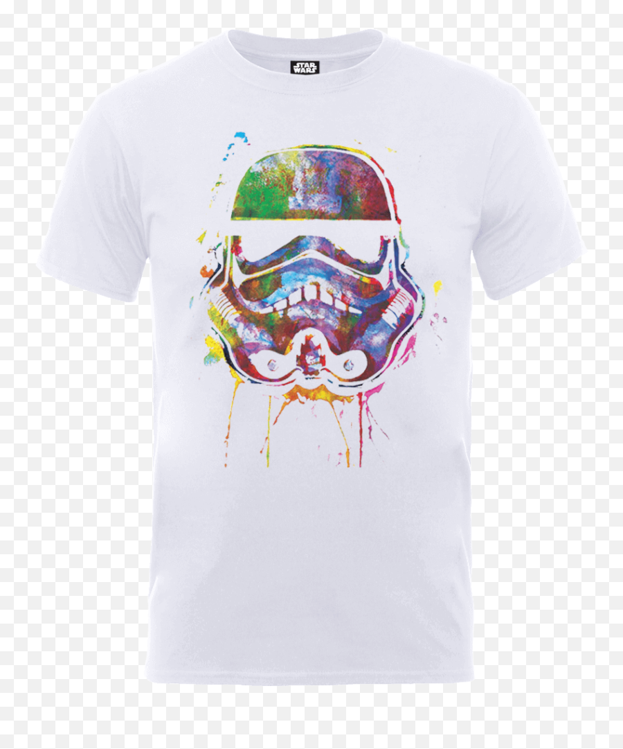 Star Wars Paint Splat Stormtrooper T - Shirt White Star Wars Stormtrooper T Shirt Emoji,Stormtrooper Emoji