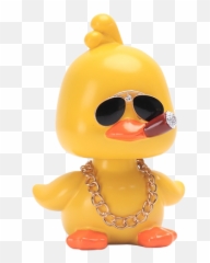 Net red little yellow duck car interior decoration - Happy Emoji