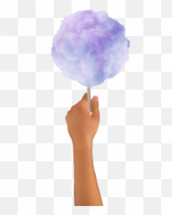 Cloud Coloursplash Cottoncandy Sticker - Candy Floss Emoji