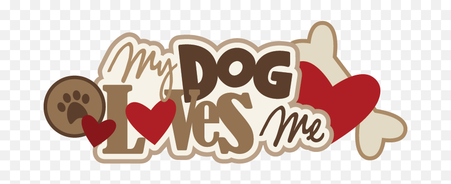 Memories Scrapbook Dog Bone Love - Love My Dog Clipart Emoji,Dog Bone Emoji