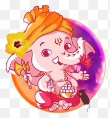 Shree Ganesh Live Wallpaper - Ganesh Wallpaper Cartoon Emoji,Firefly Emoji