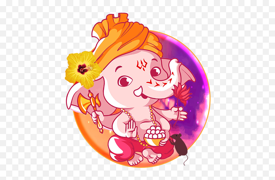 Shree Ganesh Live Wallpaper - Ganesh Wallpaper Cartoon Emoji,Firefly Emoji