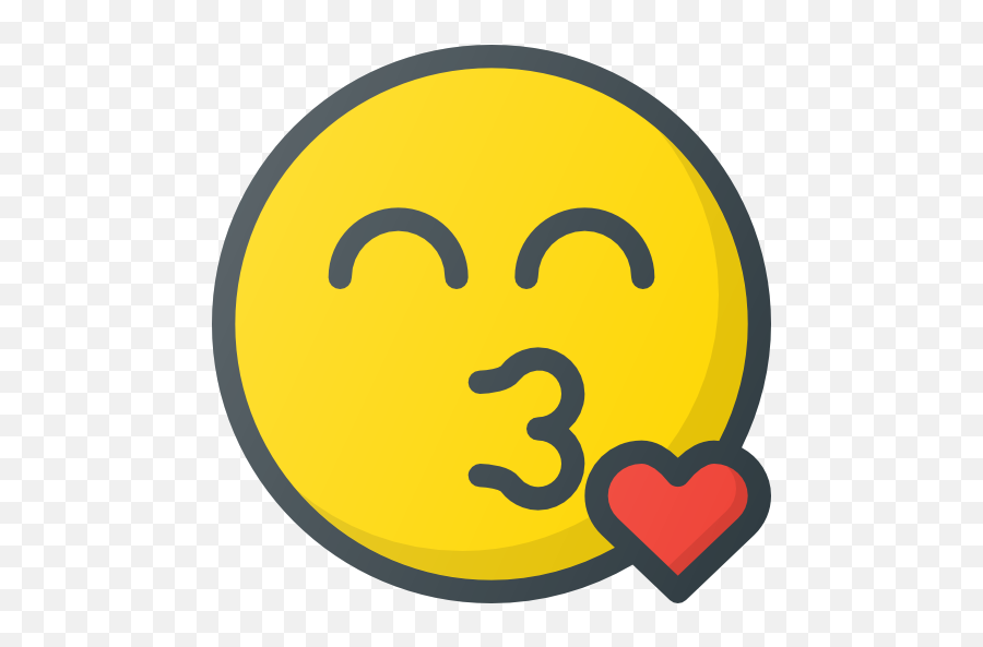 Kiss - Circle Emoji,Kiss Emoticons