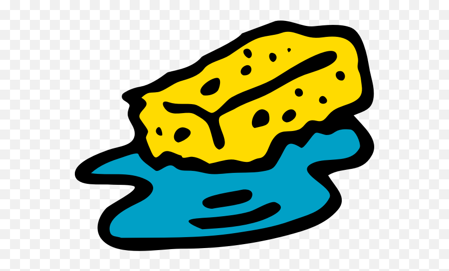 Sponge In Water Vector Clip Art - Sponge Clipart Emoji,Poker Chip Emoji