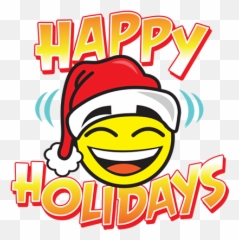 Happy Holidays Sticker Pack - Clip Art Emoji,Happy Holiday Emoticon