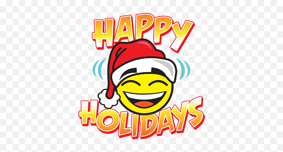 Happy Holidays Sticker Pack - Clip Art Emoji,Happy Holiday Emoticon