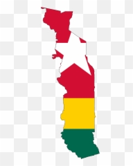 Praying Hands Thoughts And Prayers Emoji Gesture - Flag Map Of Togo
