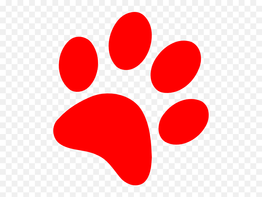 Dog Paw Vector Free Download Png Files - Red Paw Print Clipart Emoji,Dog Paw Print Emoji