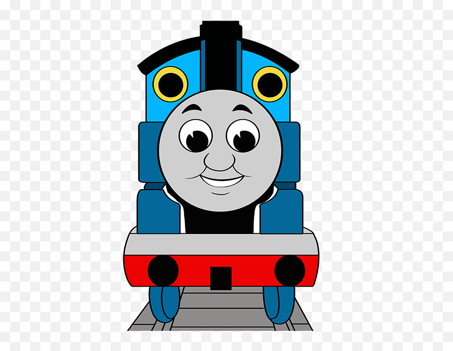 How To Draw Thomas The Train - Thomas The Train Drawing Easy Emoji,Train Emoji Transparent