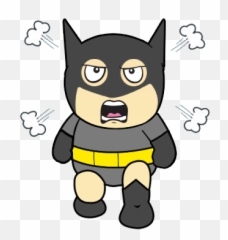 Game Batman Emoji Collection - Emoticon Battles Cartoon
