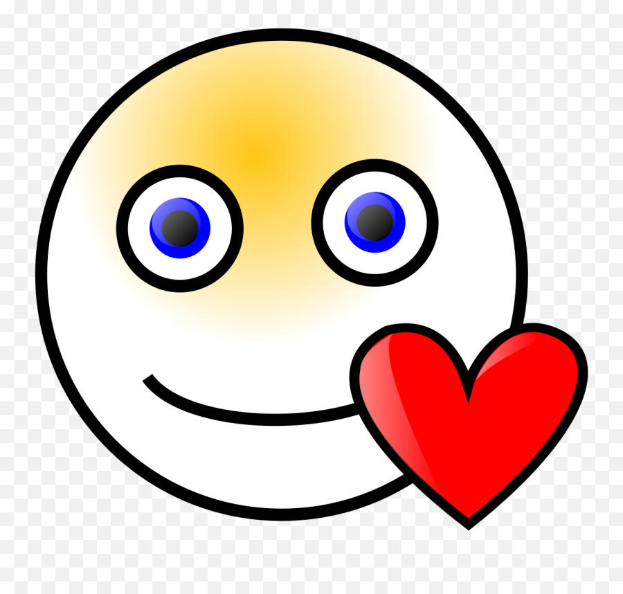 Love Heart Smiley Svg Vector Love Heart Smiley Clip Art - Smiley Face Clip Art Emoji,20 Emoticon