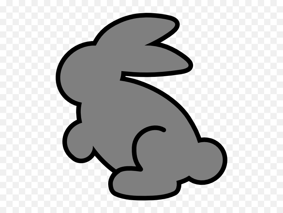 Grey Bunny Clipart - Png Download Full Size Clipart Gray Bunny Clip Art Emoji,Playboy Bunnies Emoji
