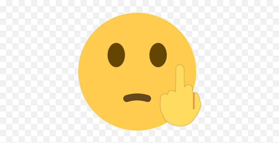 Middle Finger Fuck Off Gif - Happy Emoji,Flipping Off Emoticon
