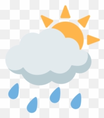 Sun Behind Rain Cloud Emoji - Android Marshmallow,Sun Emoji