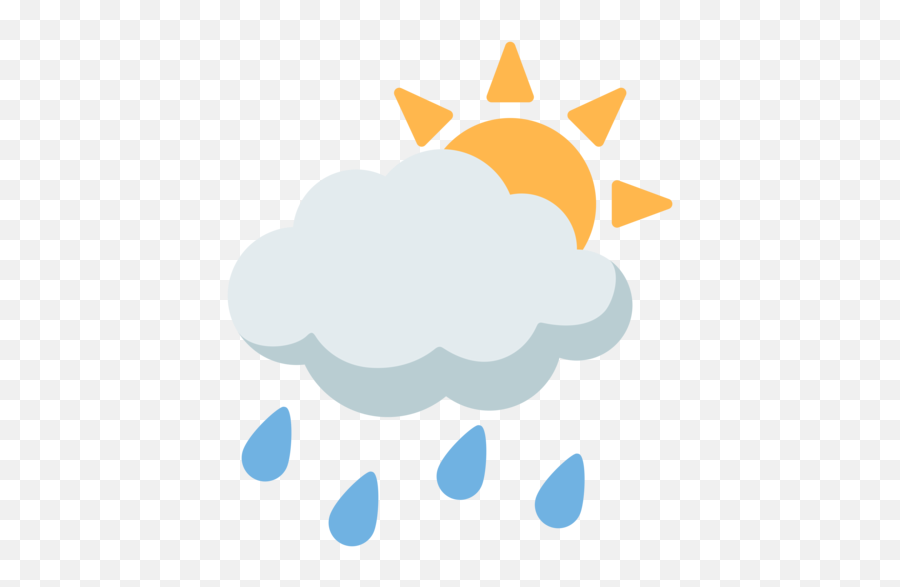 Sun Behind Rain Cloud Emoji - Android Marshmallow,Sun Emoji