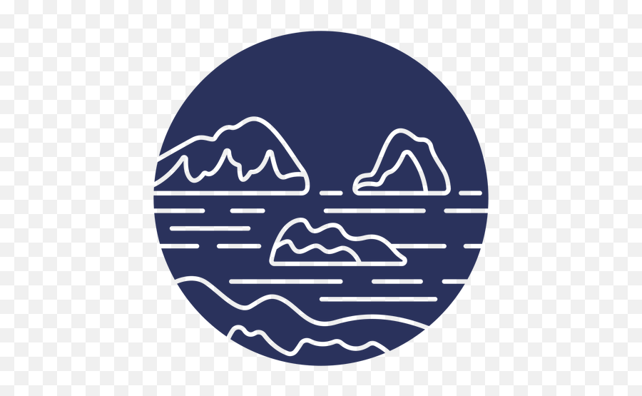 Silueta De Icebergs De Paisaje De Nieve - Descargar Pngsvg Mountain Emoji,Iceberg Emoji