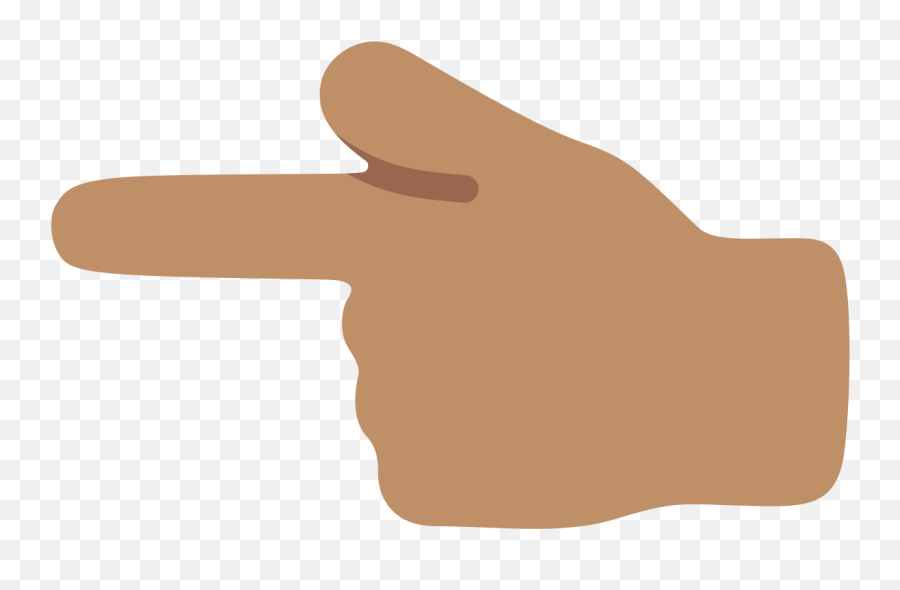 Fileemoji U1f448 1f3fdsvg - Wikimedia Commons Black Hand Pointing Left,Emoji Thumb