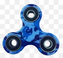 Fidget Spinner - Blue Camo Emoji