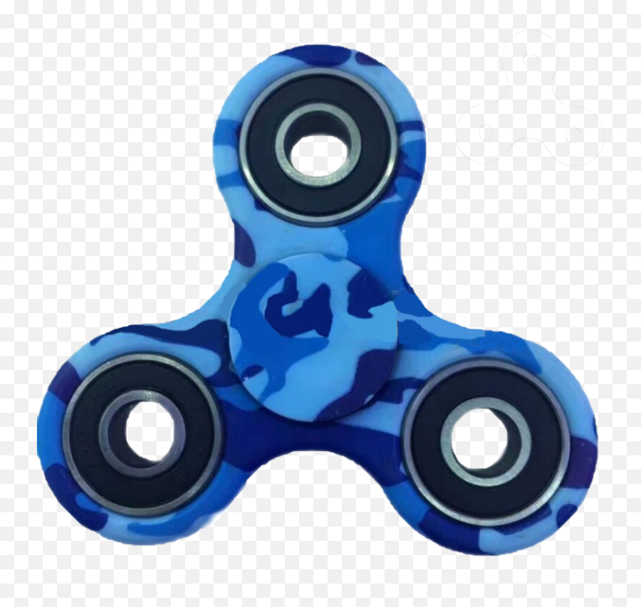 Fidget Spinner - Blue Camo Fidget Spinner Emoji,Emoji Fidget Spinner