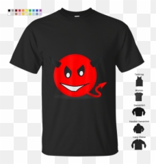 Funny Devil Halloween Emoji T - Smiley,Horny Emoji