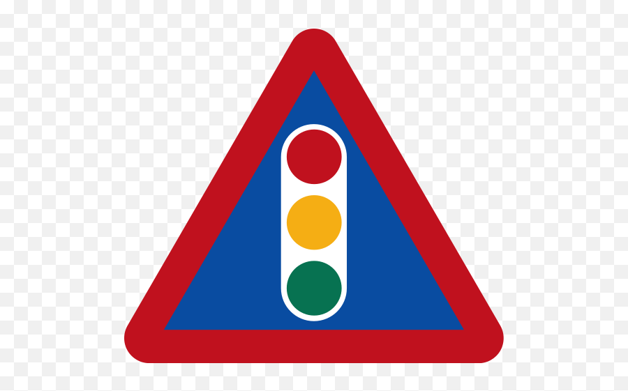 Traffic Signals Ahead Sign - Road Signs In Botswana Emoji,Singapore Flag Emoji