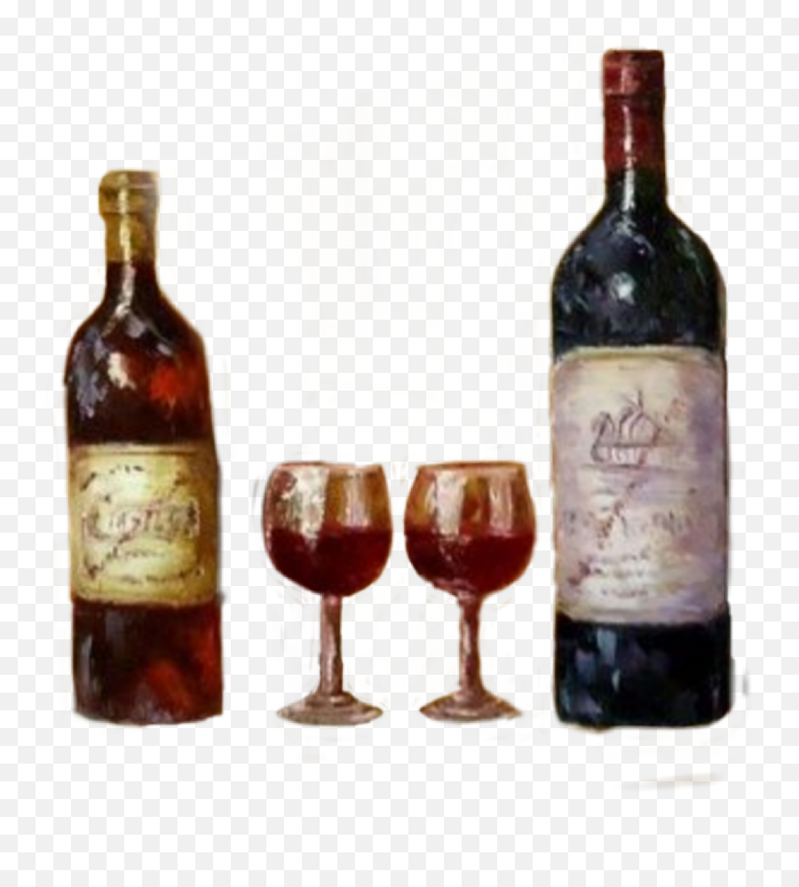 Sticker - Wine Glass Emoji,Wine Bottle Emoji