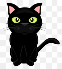 Black Cat Cat Clipart Library Stock Clear Background Rr - Cat Clipart No Background Emoji,Black Cat Emoji