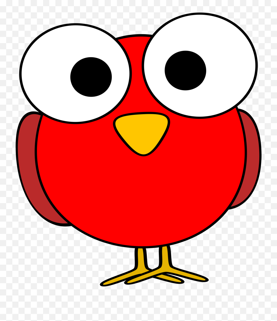 Pink Eyes Clipart Bloodshot Eye - Cute Red Bird Cartoon Emoji,Bloodshot Eyes Emoji