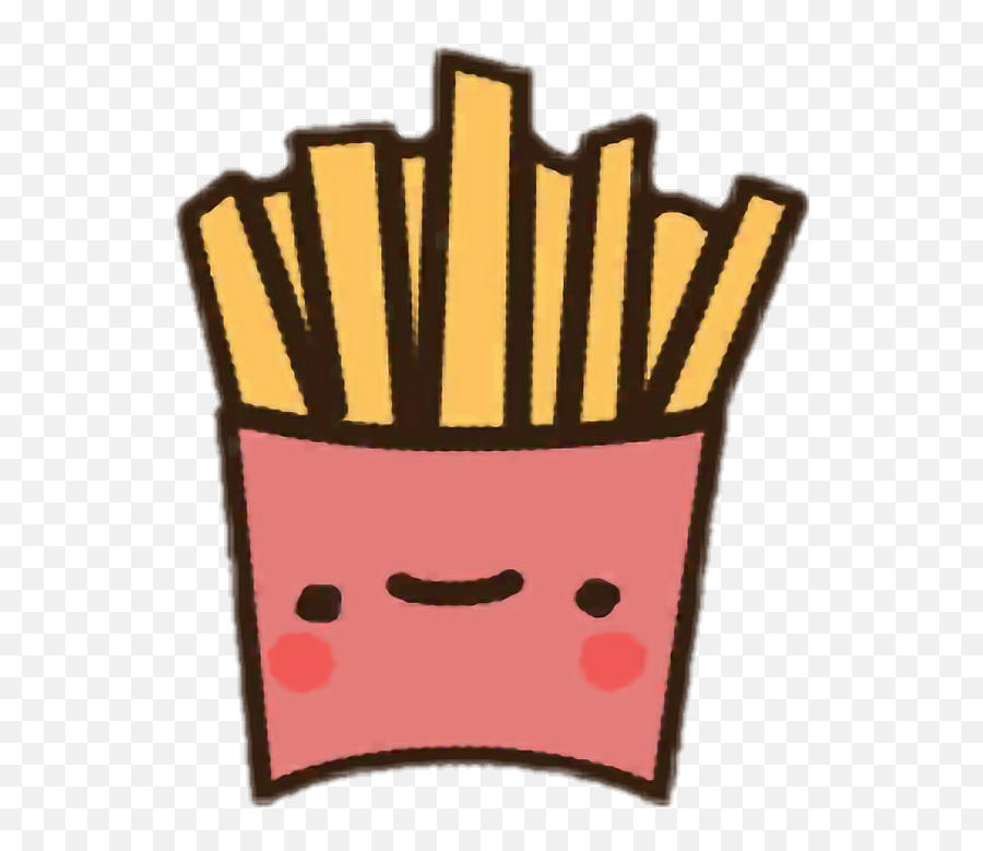Fries Cute Fry Kawaii - Clip Art Emoji,Fry Emoji