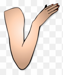 Vector Drawing Of Lady Arm Bent At - Girl Clipart Emoji