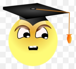 Smiley Surprised Meme - Mortarboard Emoji,Ancap Emoji